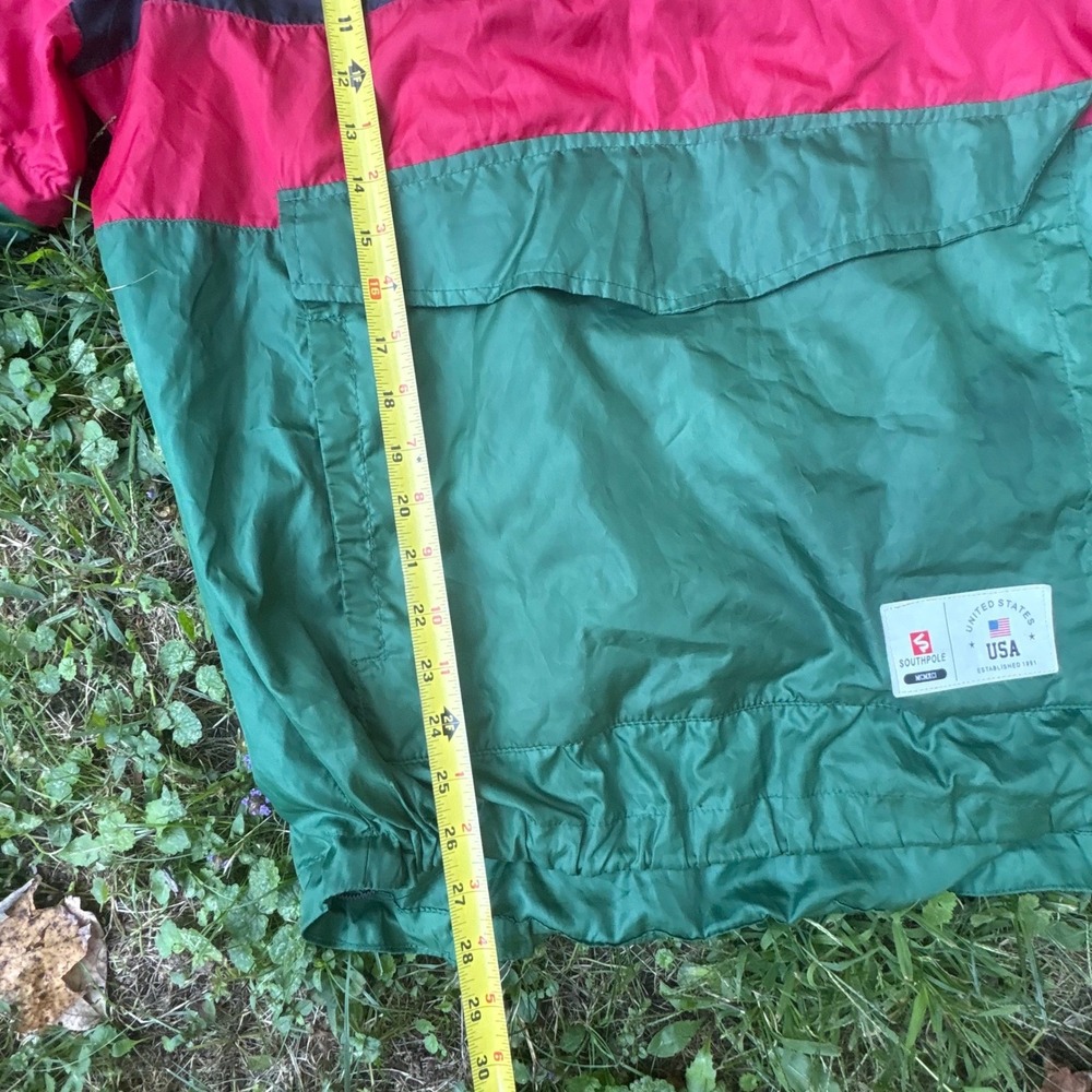 90s Southpole Colorblock Pullover Windbreaker Mens‎ Large Hip Hop Y2K - Picture 10 of 13